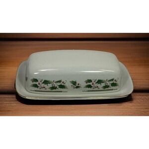 Royal Limited Holly Holiday Butter Dish Christmas Japan 🎄